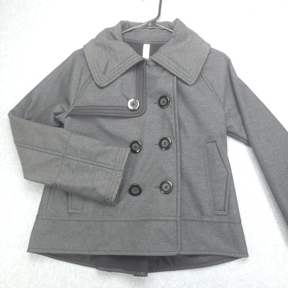 lululemon athletica Jackets & Blazers - Lululemon Jacket Womens Size 6 CoCo Gray Double Breasted  Pea‎ Coat